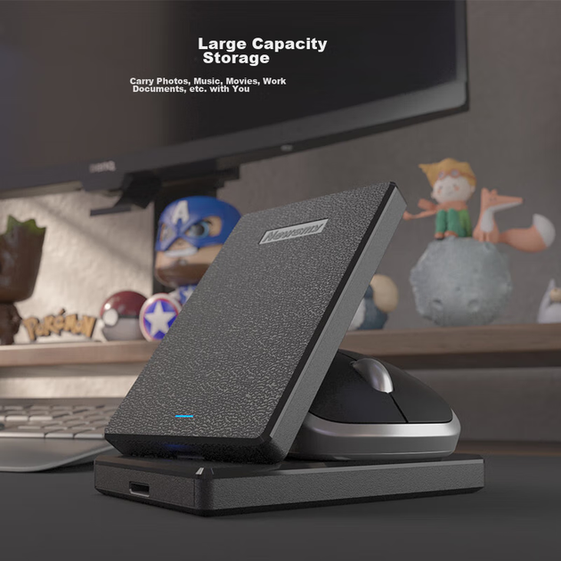 Зовнішній жорсткий диск Newsmy 1 ТБ, механічний, Xingyun Plastic Series, USB 3.0, 2,5 дюйма, зоряно-чорний, масивне сховище, резервне копіювання фото та відео, резервне копіювання офісних даних - Фото 7 Зовнішній жорсткий диск Newsmy 1 ТБ, механічний, Xingyun Plastic Series, USB 3.0, 2,5 дюйма, зоряно-чорний, масивне сховище, резервне копіювання фото та відео, резервне копіювання офісних даних - изображение 7