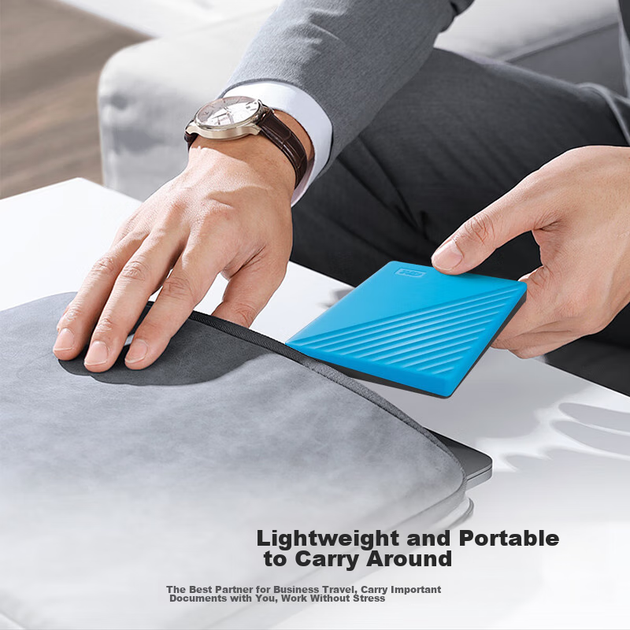 Зовнішній жорсткий диск Western Digital My Passport 2 ТБ USB 3.0 2.5 дюйма, синій - зображення 6