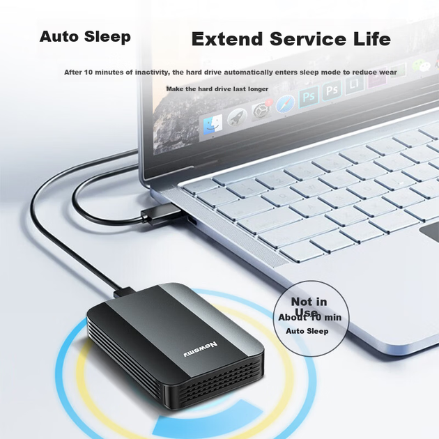 Диск Newsmy Yaqing Xinghan 1 ТБ портативний USB3.1, 2.5" - зображення 4