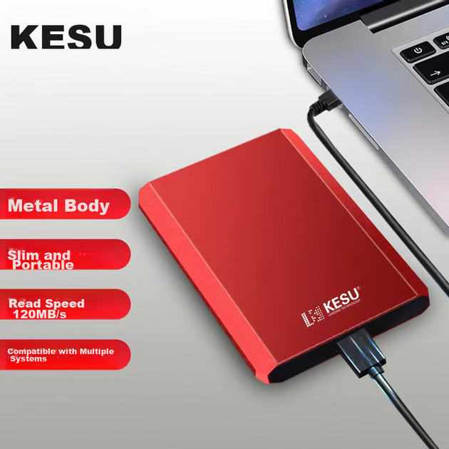 Диск KESU K208 портативный внешний USB3.0, 1ТБ, шифрование - Фото 2 Диск KESU K208 портативный внешний USB3.0, 1ТБ, шифрование - изображение 2