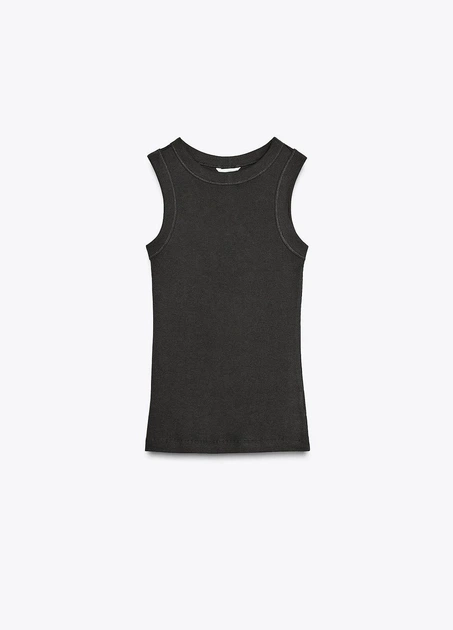 Майка ZARA 17974 Графітовий M (4174) - Фото 2 Майка ZARA 17974 Графітовий M (4174) - зображення 2