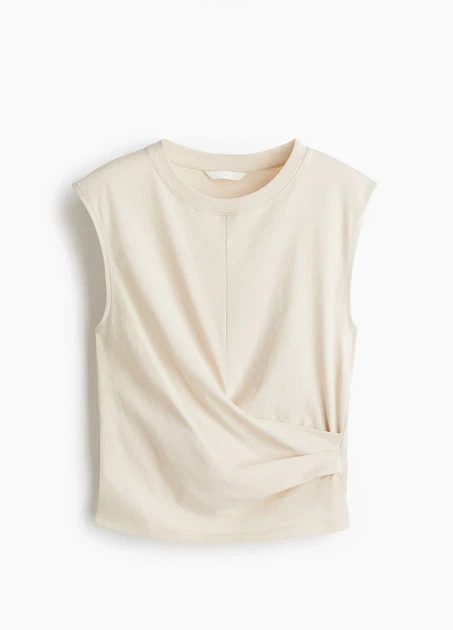 Майка H&M 17983 Світлий бежевий L (1297) - Фото 3 Майка H&M 17983 Світлий бежевий L (1297) - зображення 3