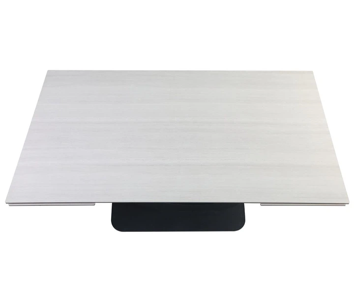 Стіл OVIDIO CERAMIC 160(240)*90 білий дуб/чорний каркас - Фото 4 Стіл OVIDIO CERAMIC 160(240)*90 білий дуб/чорний каркас - изображение 4