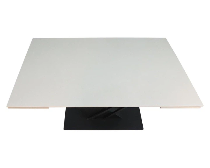 Стіл FERNANDO CERAMIC 140(200)*90 бежевий/чорний - Фото 6 Стіл FERNANDO CERAMIC 140(200)*90 бежевий/чорний - изображение 6