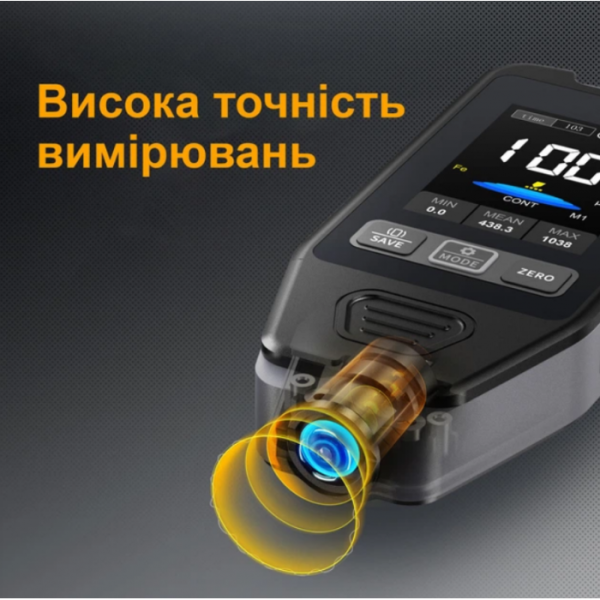 Профессиональный толщиномер Fnirsi CTG-20 датчик измерения толщины покрытия краски - изображение 8