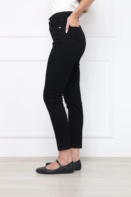 Джинсы skinny женские M цвет черный YUKI ЦБ-00295759 - Фото 3 Джинсы skinny женские M цвет черный YUKI ЦБ-00295759 - изображение 3