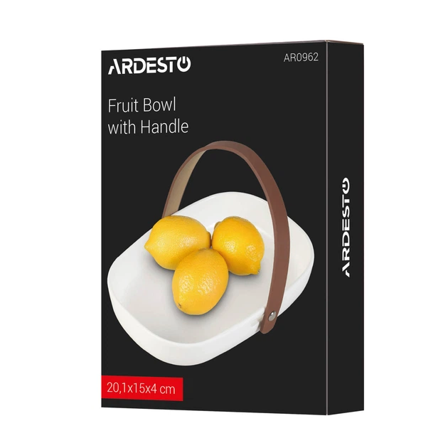 Фруктовница квадратная Ardesto AR0962 20.1х15х4 см белая - Фото 4 Фруктовница квадратная Ardesto AR0962 20.1х15х4 см белая - изображение 4