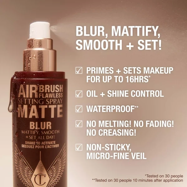 Матуючий спрей фіксатор макіяжу Airbrush Flawless Setting Spray - Matte Charlotte Tilbury 100 ml - зображення 3