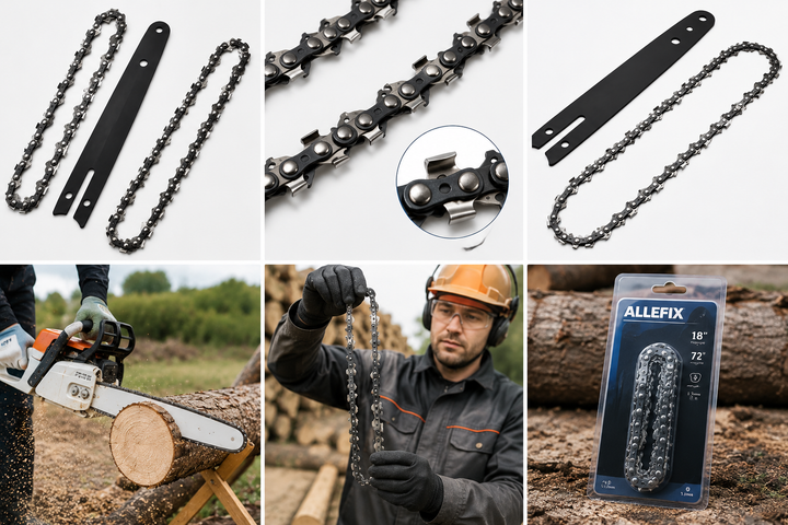 Комплект шина + ланцюг для пилки 18 дюйма, 72 вузли/Сина для пилки/Шіна та ланцюг для пилки - зображення 3