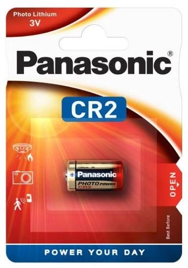 Батарейка PANASONIC CR2 фото літієви (3V), 1шт на блістері - Фото 2 Батарейка PANASONIC CR2 фото літієви (3V), 1шт на блістері - зображення 2