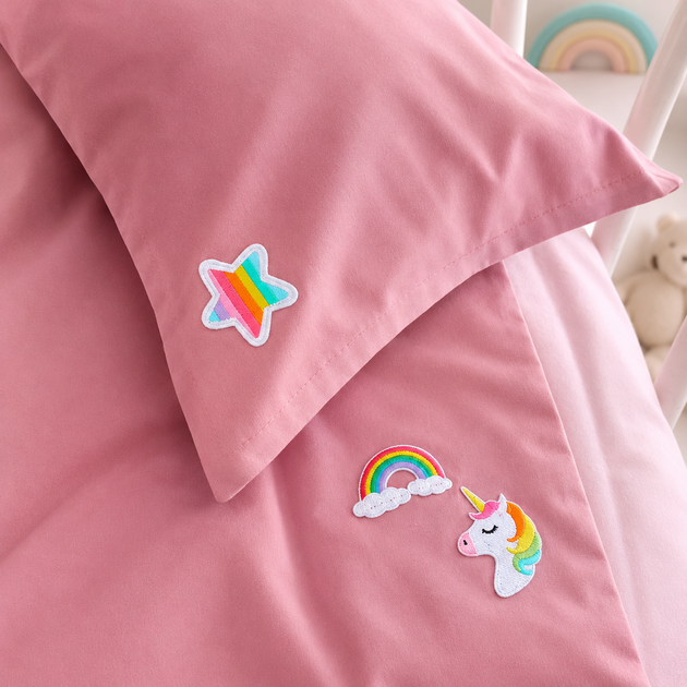 Детское постельное белье MirSon Двустороннее LITTLE KIDS Poplin Edition Unicorn 018 + 041 Dahlia 110 x 160 см (2200013086352) - Фото 2 Детское постельное белье MirSon Двустороннее LITTLE KIDS Poplin Edition Unicorn 018 + 041 Dahlia 110 x 160 см (2200013086352) - изображение 2