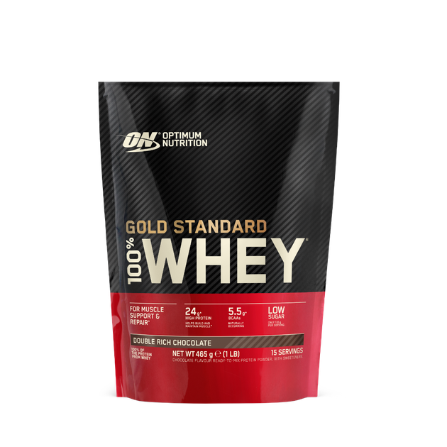 100% Whey Gold Standard 450 г подвійний насичений шоколад - Optimum Nutrition - Фото 1 100% Whey Gold Standard 450 г подвійний насичений шоколад - Optimum Nutrition - зображення 1
