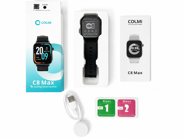 Смарт-годинник COLMI C8 Max 1.93″ Bluetooth-дзвінки, чорний - изображение 14