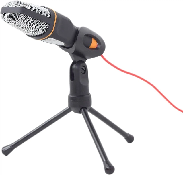 Мікрофон настільний Gembird MIC-D-03, чорного кольору - Фото 1 Мікрофон настільний Gembird MIC-D-03, чорного кольору - зображення 1