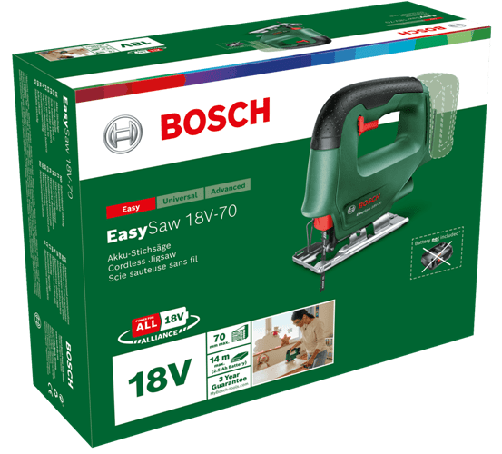Лобзик акумуляторний Bosch EasySaw 18-70 (0603012000) - зображення 4