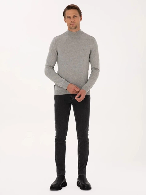 Джемпер мужской Pierre Cardin G021SZ0TK-000-2028266(Açık Gri Melanj) L Серый (8683857742921) - изображение 3