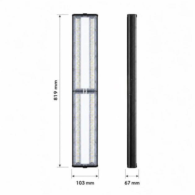 Світильник лінійний LED SULA 150W 6500K IP65 чорний LIGHT SET - Фото 5 Світильник лінійний LED SULA 150W 6500K IP65 чорний LIGHT SET - изображение 5
