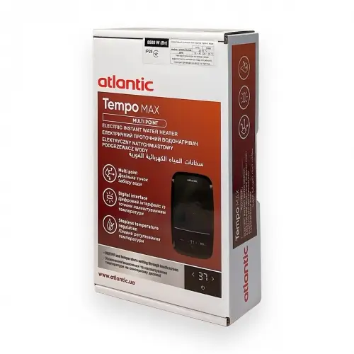 Проточний водонагрівач Atlantic Tempo Max Multi IECI-SW2C85 MP 8.5 kW - зображення 7