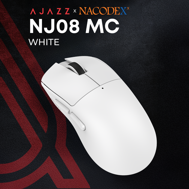 Мышь Ajazz x Nacodex NJ08-MC Wireless/Bluetooth/USB Black (NJ08-MC-W) - изображение 5