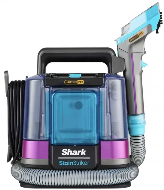 Миючий пилосос та плямовивідник Shark StainStriker HairPro Pet Stain & Spot Cleaner PX250EUT - Фото 2 Миючий пилосос та плямовивідник Shark StainStriker HairPro Pet Stain & Spot Cleaner PX250EUT - зображення 2