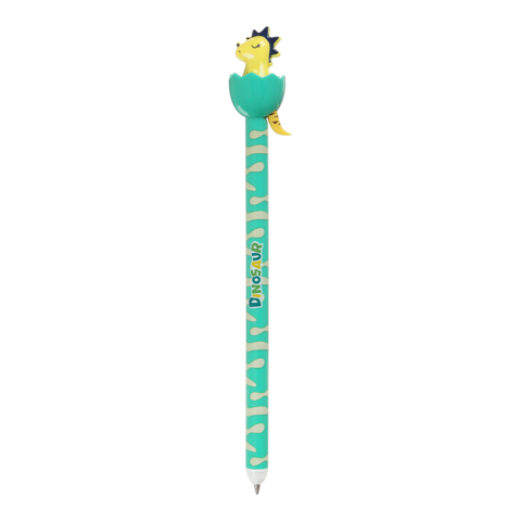 Ручка гелева авт. ZiBi KIDS Line 2292 0,5 мм "пиши-стирай" DINO TAIL синя (24)/ZB.2292/ - зображення 4