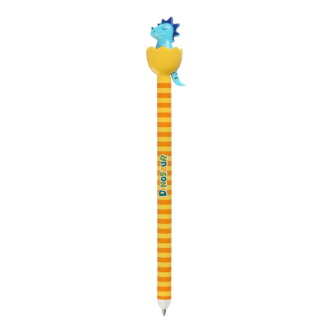 Ручка гелева авт. ZiBi KIDS Line 2292 0,5 мм "пиши-стирай" DINO TAIL синя (24)/ZB.2292/ - зображення 5