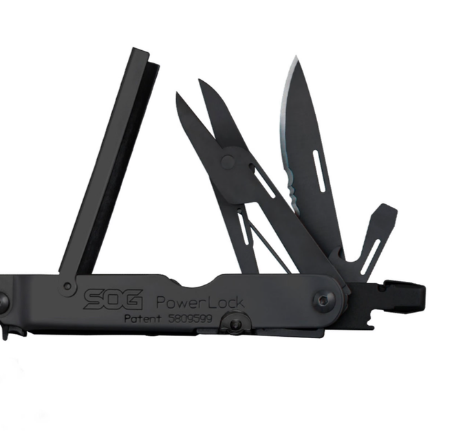 Мультитул SOG PowerLock Ножиці 18 Інструментів (SOG-B61N-CP) Чорний - Фото 4 Мультитул SOG PowerLock Ножиці 18 Інструментів (SOG-B61N-CP) Чорний - зображення 4