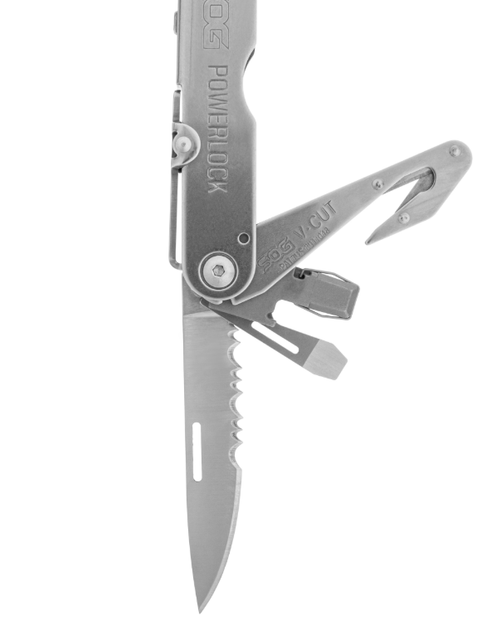 Мультитул SOG PowerLock V-Cutter 18 Інструментів (SOG-S62N-CP) Сірий - Фото 6 Мультитул SOG PowerLock V-Cutter 18 Інструментів (SOG-S62N-CP) Сірий - зображення 6