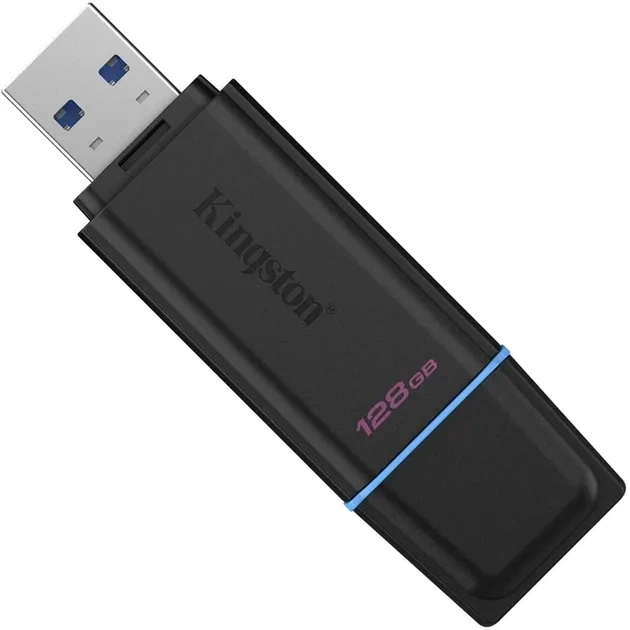 USB-накопичувач KINGSTON 128GB Black-Blue (DTXG2/128GB) - изображение 2