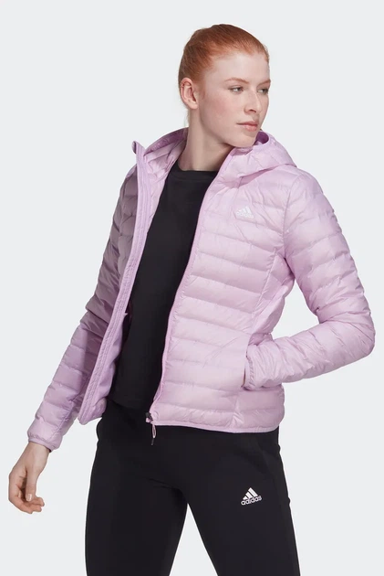 Жіноча мікропухова куртка Varilite Hooded Down Jacket легка комфортна з капюшоном демісезонна бузковий XS - зображення 2