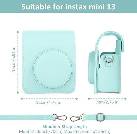 Чохол для Fujifilm Instax Mini 13 Case Lagoon Green зелений, чохол сумісний з камерами Mini 13/12/11/9 (без фотоапарата) модель 2026 - Фото 2 Чохол для Fujifilm Instax Mini 13 Case Lagoon Green зелений, чохол сумісний з камерами Mini 13/12/11/9 (без фотоапарата) модель 2026 - зображення 2