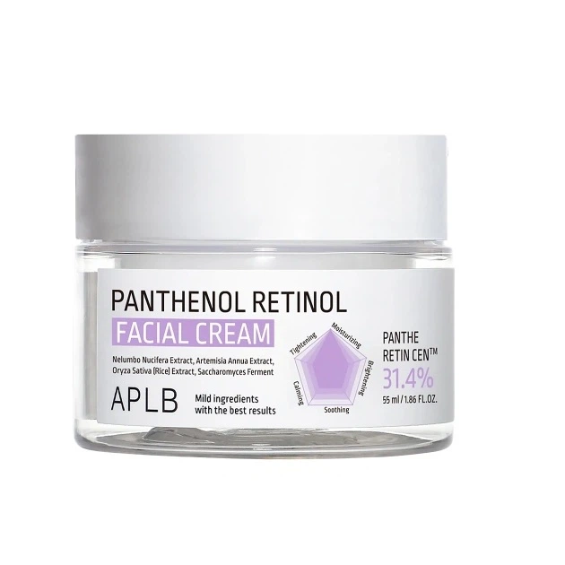 Омолаживающий крем с пантенолом и ретинолом APLB Panthenol Retinol Facial Cream 55 мл - Фото 1 Омолаживающий крем с пантенолом и ретинолом APLB Panthenol Retinol Facial Cream 55 мл - изображение 1