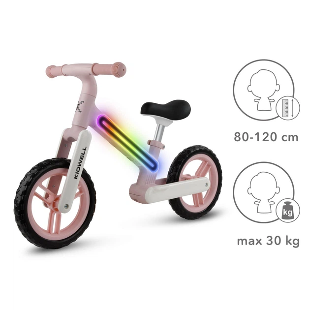 Беговел Kidwell Suno LED Pink (светодиодная подсветка, колеса EVA, нейлоновая рама, до 30 кг) - изображение 8