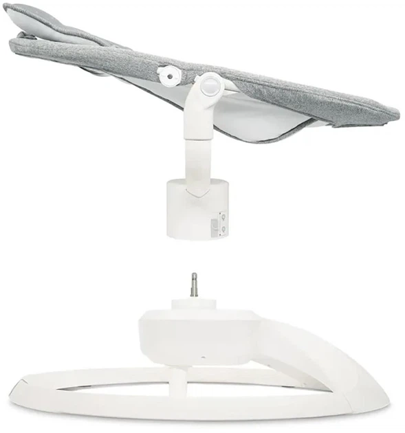 Укачивающий центр MoMi Pearl Grey (электрическое кресло-качалка с поворотом на 360°, Bluetooth, пультом ДУ и питанием от сети/батареек) - изображение 10