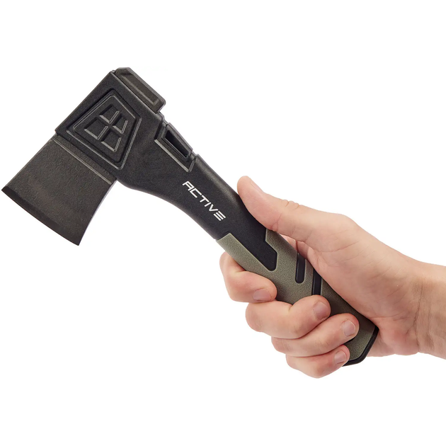 Топор туристический Gray 250 мм 54 HRC пластиковые ножны (a520314) - изображение 3