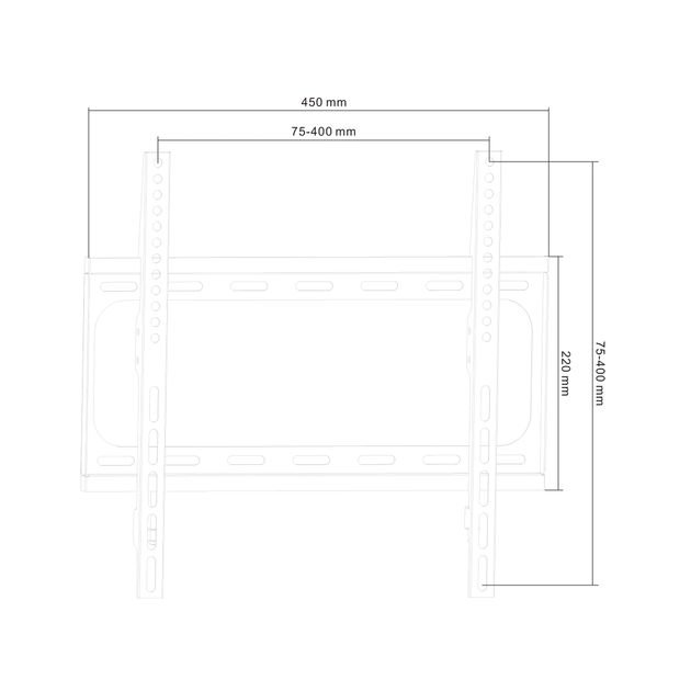 Кронштейн настенный универсальный для LED TV 26-55" LP34-44F (UCH0151) - Фото 2 Кронштейн настенный универсальный для LED TV 26-55" LP34-44F (UCH0151) - изображение 2