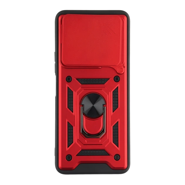 Чехол накладка Guard Shield Armor с кольцом для Xiaomi Redmi 13 4G/Poco M6 4G Red - изображение 2