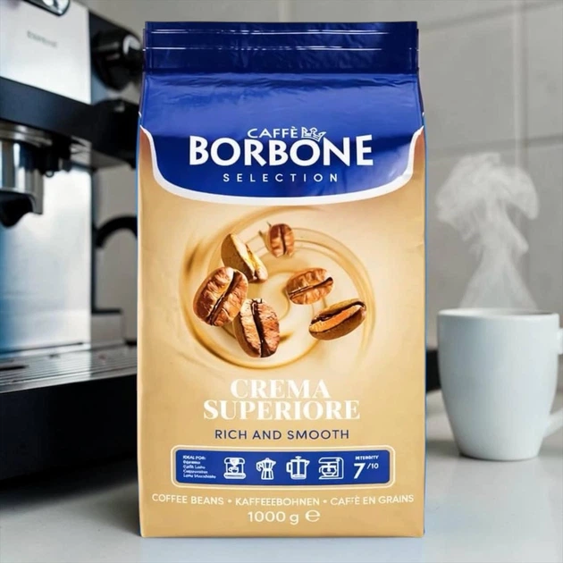Кава в зернах Caffe Borbone Selection Crema Superiore 1 кг - Фото 1 Кава в зернах Caffe Borbone Selection Crema Superiore 1 кг - изображение 1