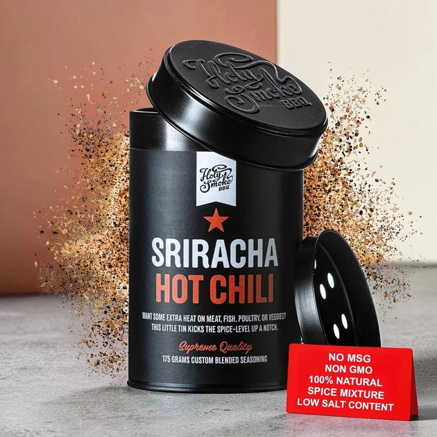 Приправа Holy Smoke BBQ Sriracha Hot Chili острая для барбекю и копчения 100 г - изображение 2