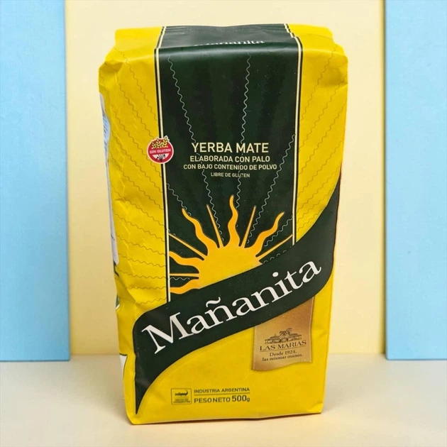 Чай єрба мате Mañanita Con Palo Suave 500 г - Фото 1 Чай єрба мате Mañanita Con Palo Suave 500 г - зображення 1