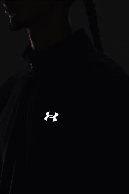 Чоловіча чорна кофта спортивна UA SEAMLESS STRIDE 1/4 ZIP Under Armour XL 1378168-001 - зображення 4