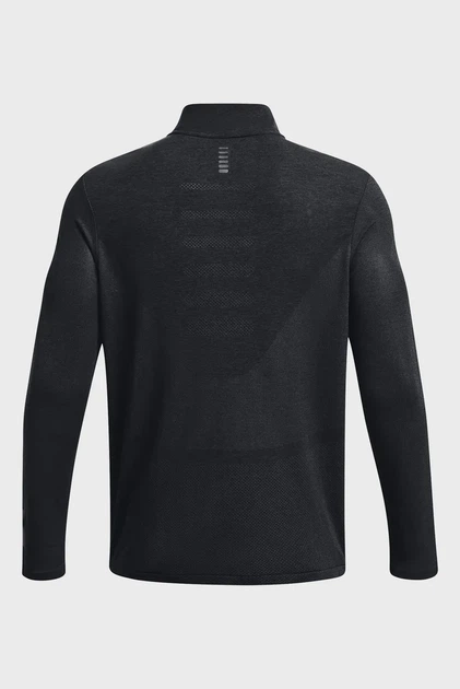 Чоловіча чорна кофта спортивна UA SEAMLESS STRIDE 1/4 ZIP Under Armour XL 1378168-001 - зображення 6
