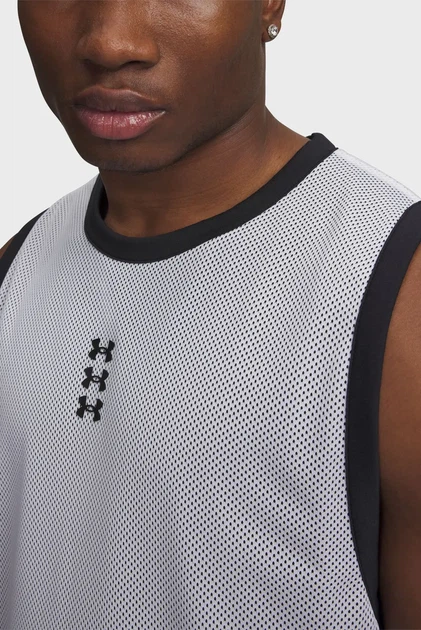 Чоловіча світло-сіра майка UA Hoops 695 Tank Under Armour L 6012824-100 - Фото 3 Чоловіча світло-сіра майка UA Hoops 695 Tank Under Armour L 6012824-100 - изображение 3