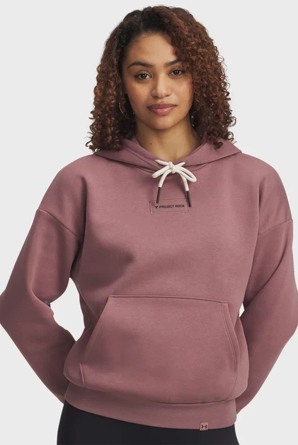 Жіноче бордове худі Pjt Rck Icon Hoodie Under Armour XS 6005087-651 - Фото 1 Жіноче бордове худі Pjt Rck Icon Hoodie Under Armour XS 6005087-651 - изображение 1