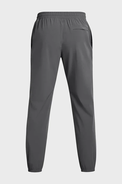 Чоловічі сірі спортивні штани UA Vibe Woven Jogger сірі Under Armour M 1386557-025 - Фото 6 Чоловічі сірі спортивні штани UA Vibe Woven Jogger сірі Under Armour M 1386557-025 - зображення 6