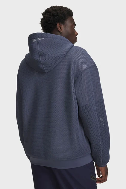 Чоловіче темно-сіре худі SU Mesh Hoodie Under Armour M 6010984-044 - Фото 2 Чоловіче темно-сіре худі SU Mesh Hoodie Under Armour M 6010984-044 - зображення 2