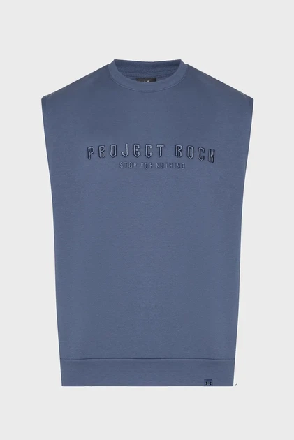 Чоловічий темно-сірий світшот Pjt Rck Icon Sleeveless Under Armour S 6005012-044 - изображение 4