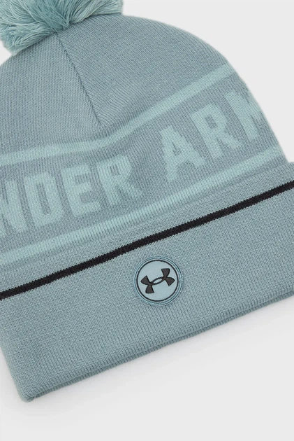 Чоловіча бірюзова шапка M's Drive Pom Beanie Under Armour OSFM 6005959-587 - изображение 4