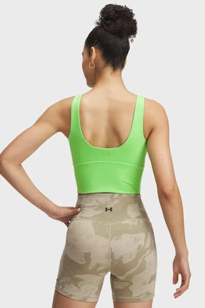 Жіночий салатовий топ Pjt Rck Fitted Bra Tank Under Armour S 1389714-362 - Фото 2 Жіночий салатовий топ Pjt Rck Fitted Bra Tank Under Armour S 1389714-362 - зображення 2