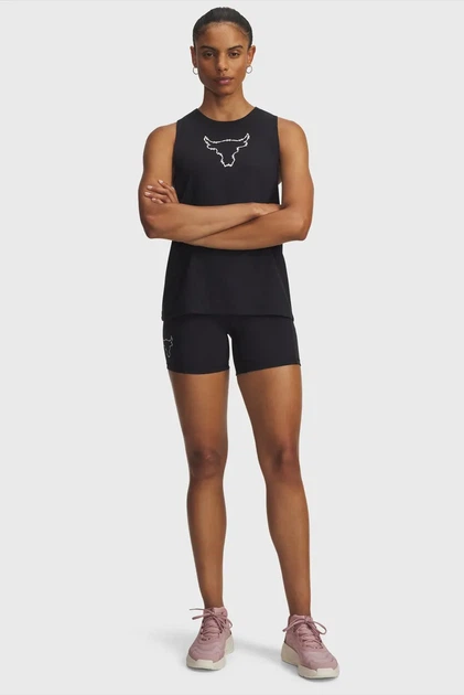 Жіночі чорні велосипедки Pjt Rck Middie Short Under Armour XS 6005086-002 - Фото 2 Жіночі чорні велосипедки Pjt Rck Middie Short Under Armour XS 6005086-002 - изображение 2
